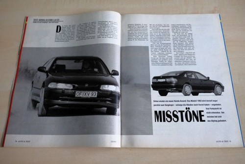 Mot 1993 honda - mot, accord